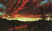 Frederick Edwin Church Secluded Landscape at Sunset china oil painting artist